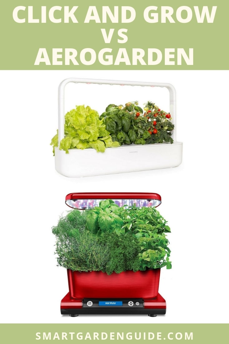 click and grow vs aerogarden indoor smart garden